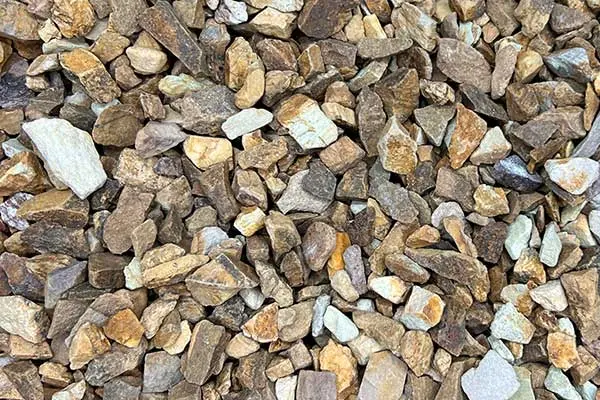 Brown decorative rock, close up