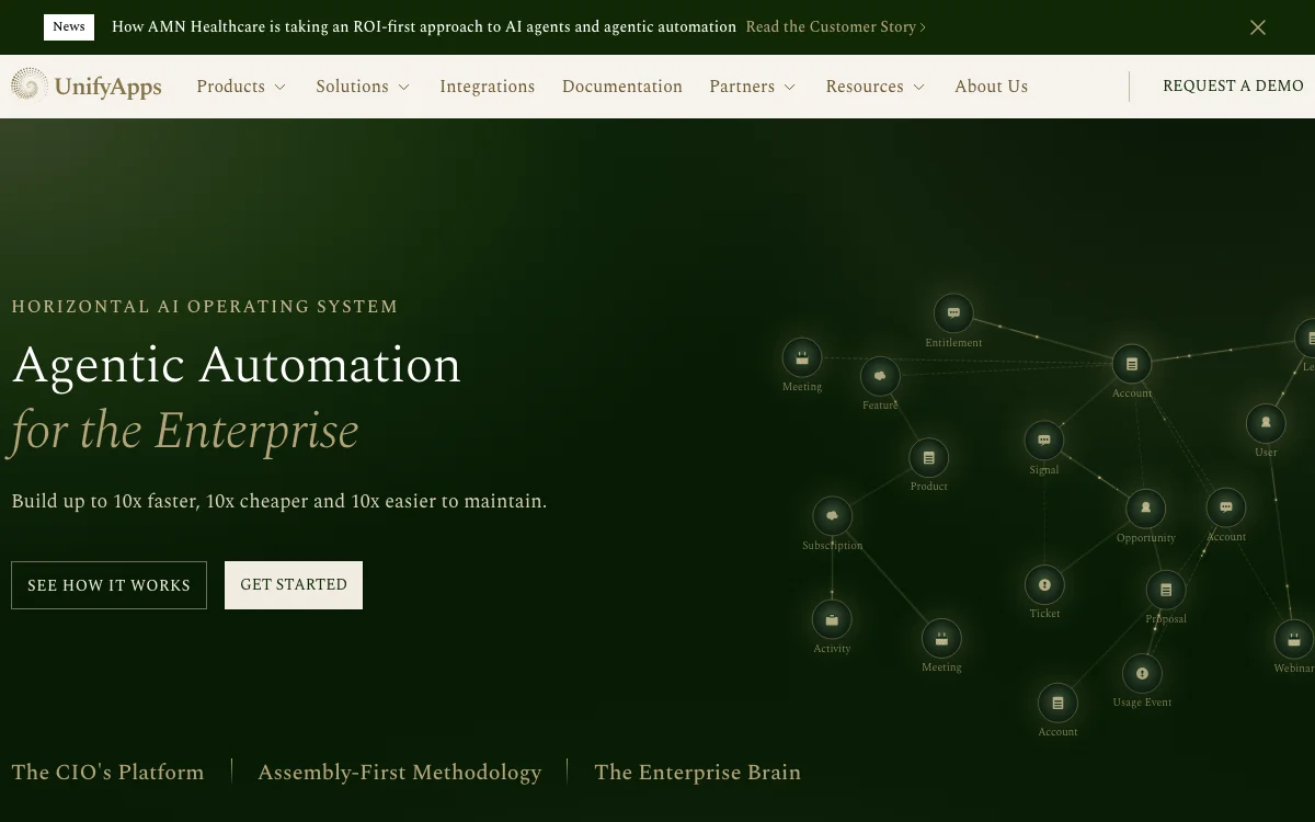 UnifyApps, as shown on its own public site